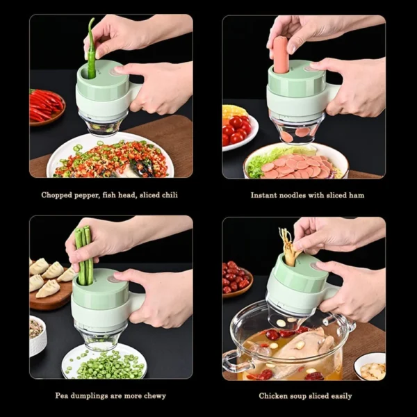 4 IN 1 KITCHEN ELECTRIC VEGETABLE CUTTER