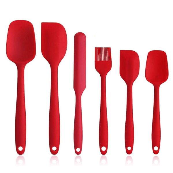 6 Pcs Silicone Kitchen Spatula