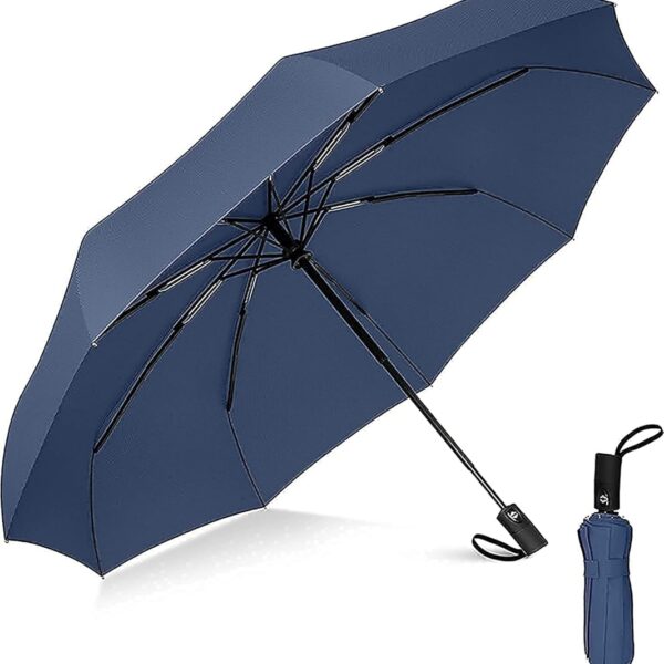Auto Open Close Umbrella UV BLUE