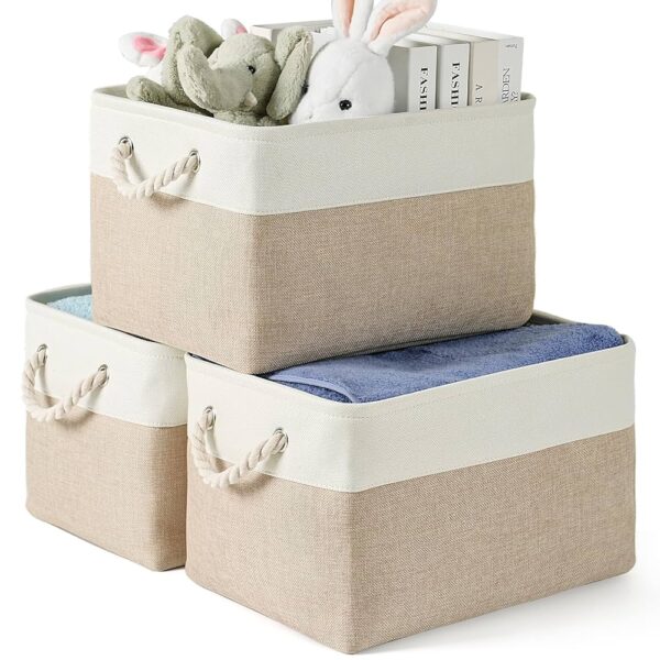 CANVAS STORAGE BASKETS