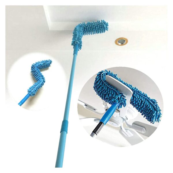 Micro Fiber Fan Mop (Blue)