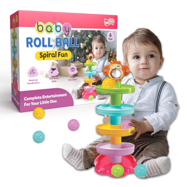 Ramp Roll Ball Tower for Toddlers