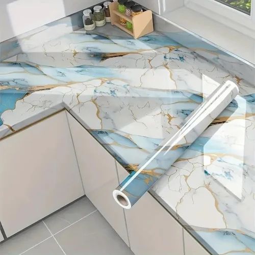 SKY BLUE GOLDEN MARBLE
FOIL